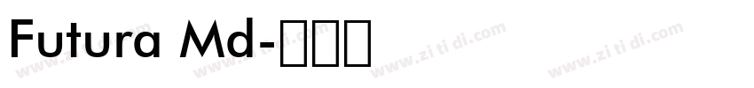 Futura Md字体转换